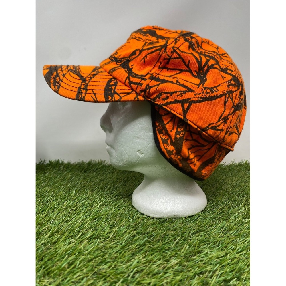 Cabela's Gore-Tex Thinsulate Blaze Orange Camouflage Hunting Cap XL Fabric - Picture 5 of 10